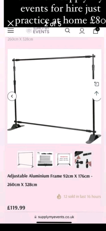 Backdrop Stand Heavy Duty  Frame for Hire