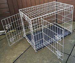 GREY DOG CAGE FOR SALE L. 30 W. 21 H. 21 inches