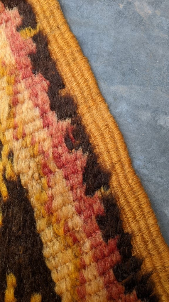 silky wool vintage rug 250 x 125 cm