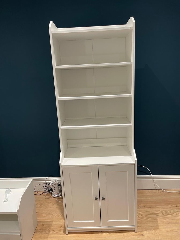 image for FREE DELIVERY IKEA HAUGA WHITE CABINET WITH SHELVING GOOD CONDITION