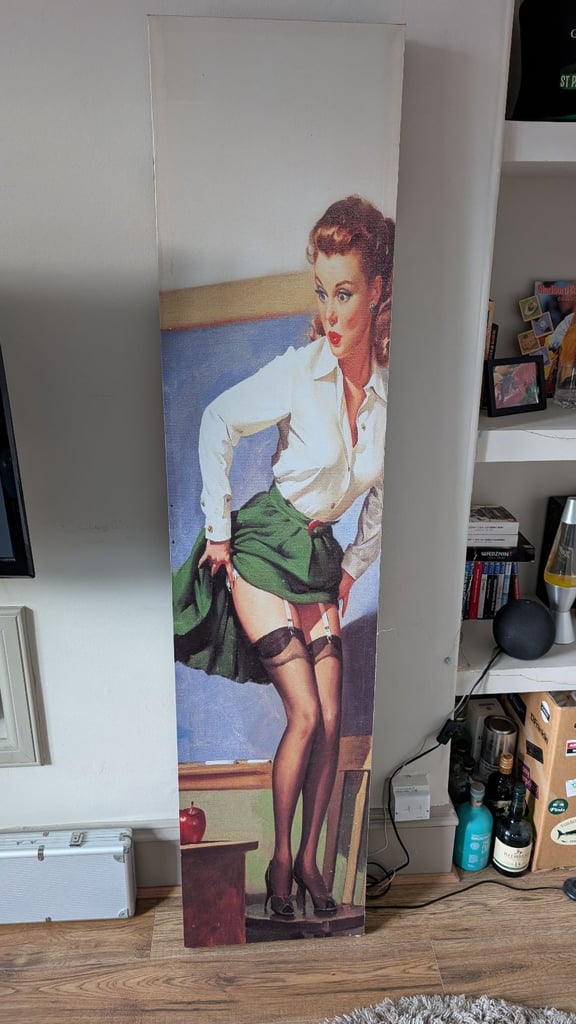 Folding pinup art screen/canvas