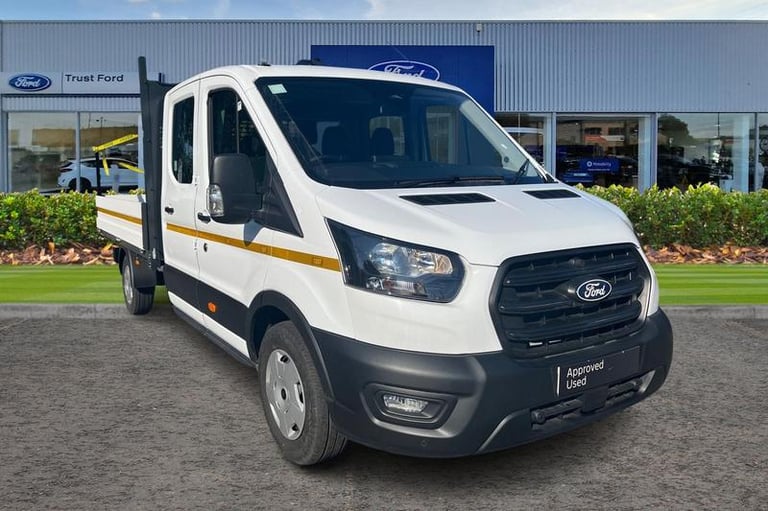 2025 Ford Transit 350 Trend L3 LWB Double Cab Dropside RWD 2.0 EcoBlue 165ps HDE DAP, CPD CON Dro...