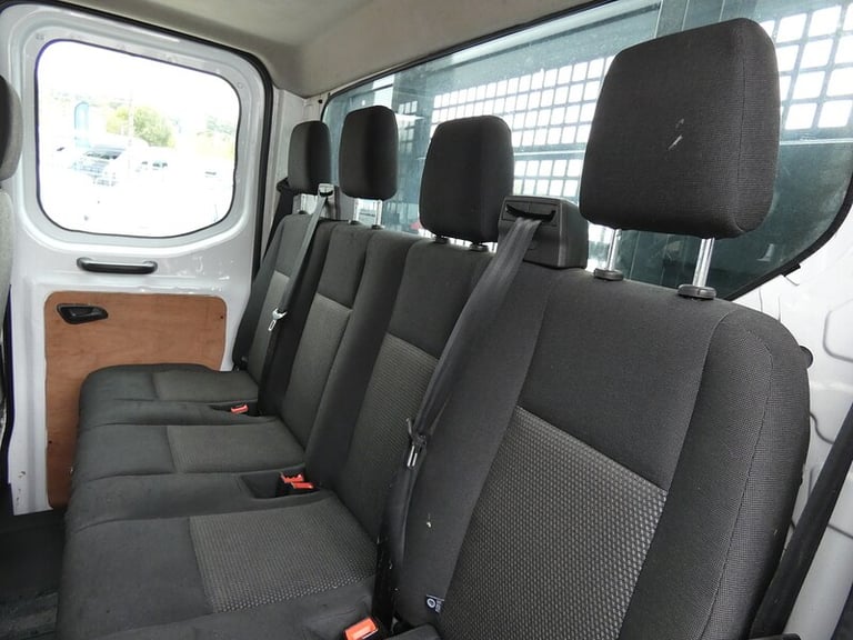 2017 17 FORD TRANSIT DOUBLE CAB TIPPER 81K 7 SEATER LOOK