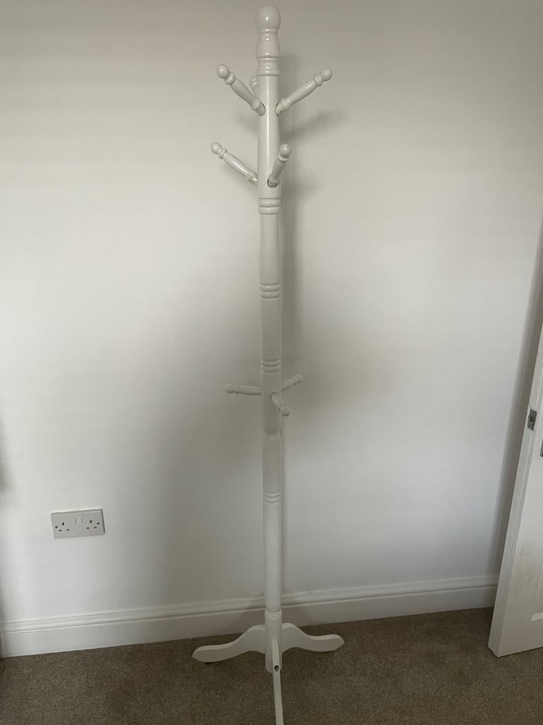 White Coat Stand - Wood