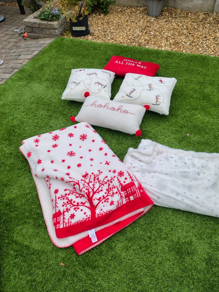 image for Christmas cushions and blankets 