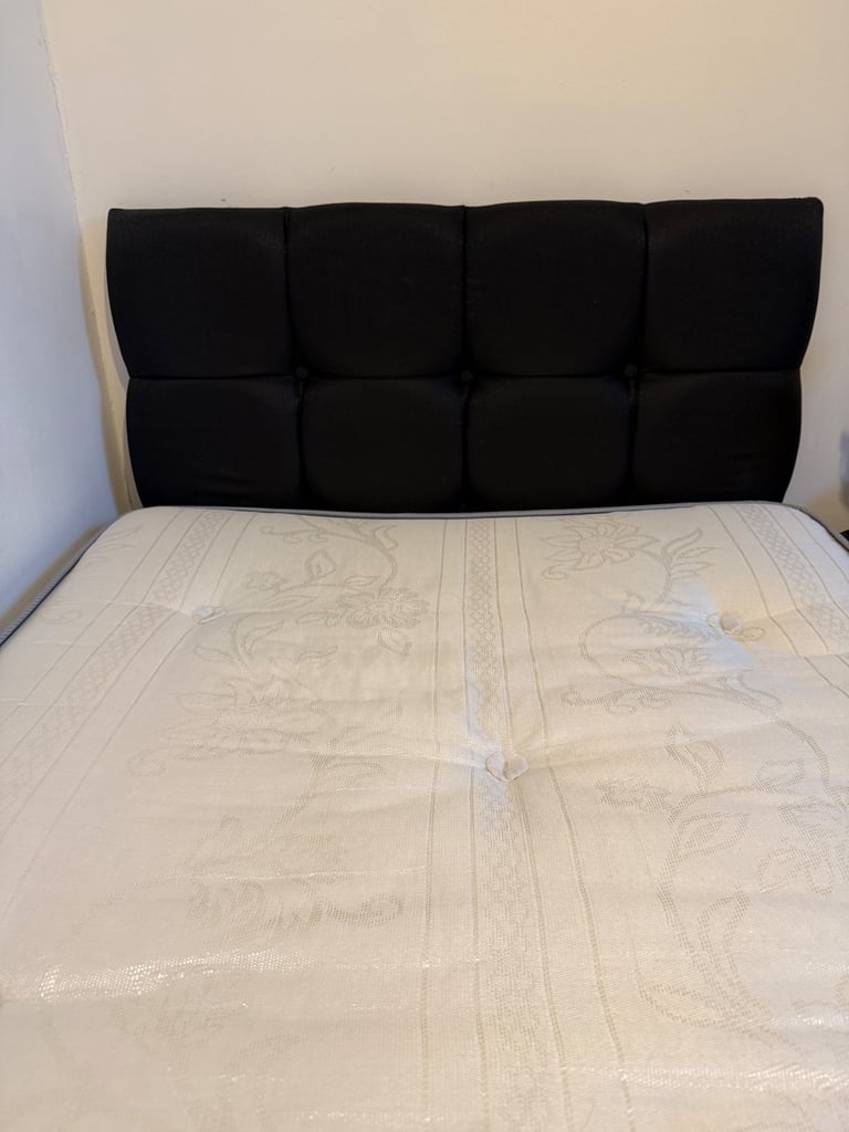 Single divan bed with mattress and storage + wardrobe 
