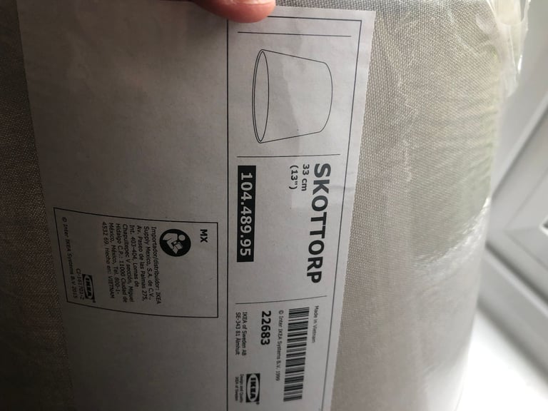 Lamp shade 33x24cm, New, from Ikea , light grey