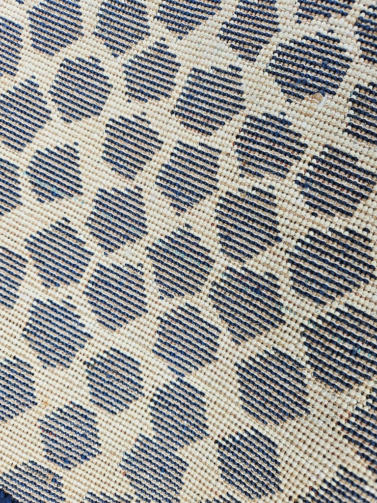 IKEA 'Flong' blue and white circular rug  / carpet  £15
