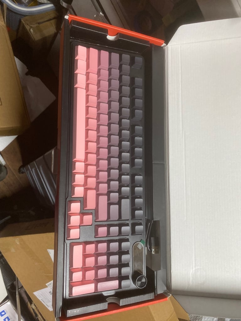 Wireless Gaming Keyboard,Tri-mode Mechanical Keyboard Wireless with Control