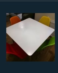 image for Table and 4 chairs