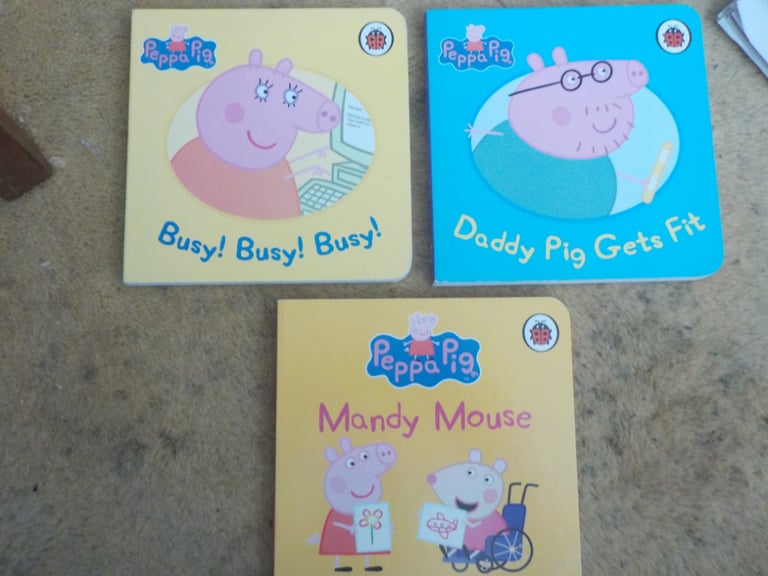 3 Small Hard Back Peppa Pig Books, Paid £1 each. New as not been read. £2 for all