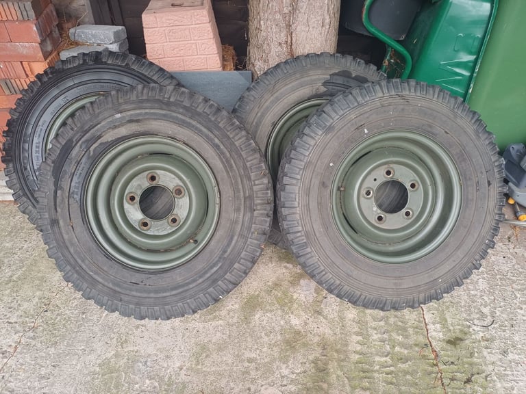 image for Land rover series wheels and tyres x 4