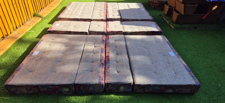 Cushions for camper caravan motorhome boat, set of 14 - front and back.