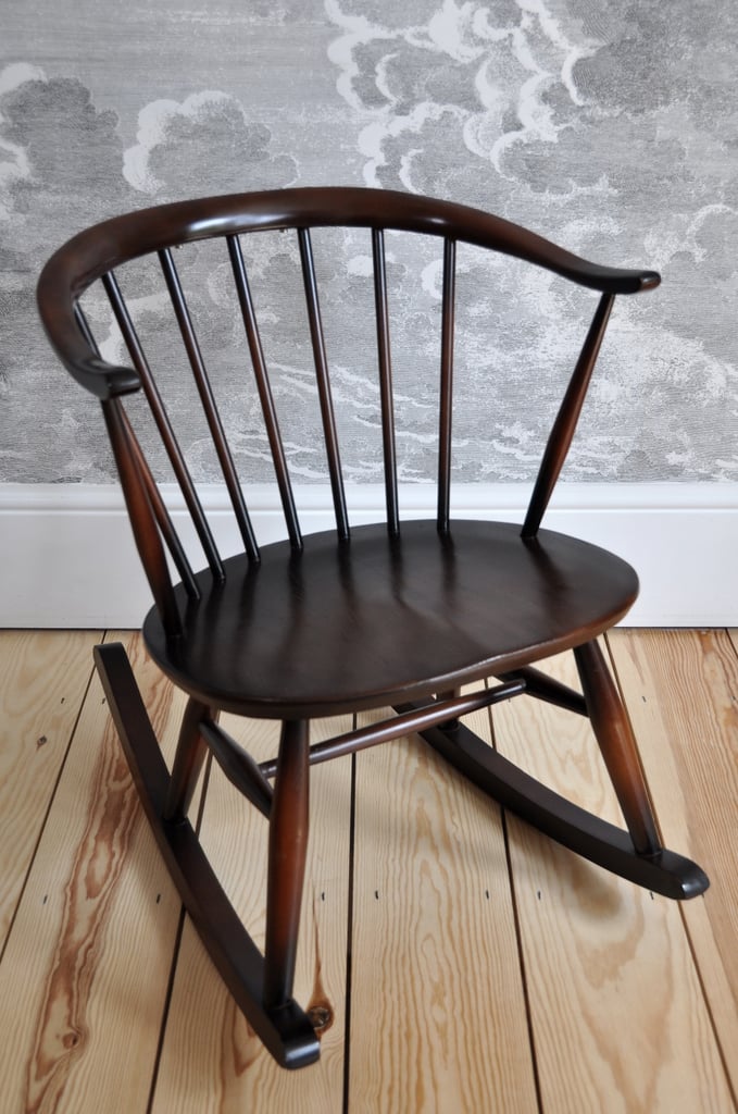 Vintage Retro 60's Ercol Windsor Cowhorn Small Rocking Chair / Rocker