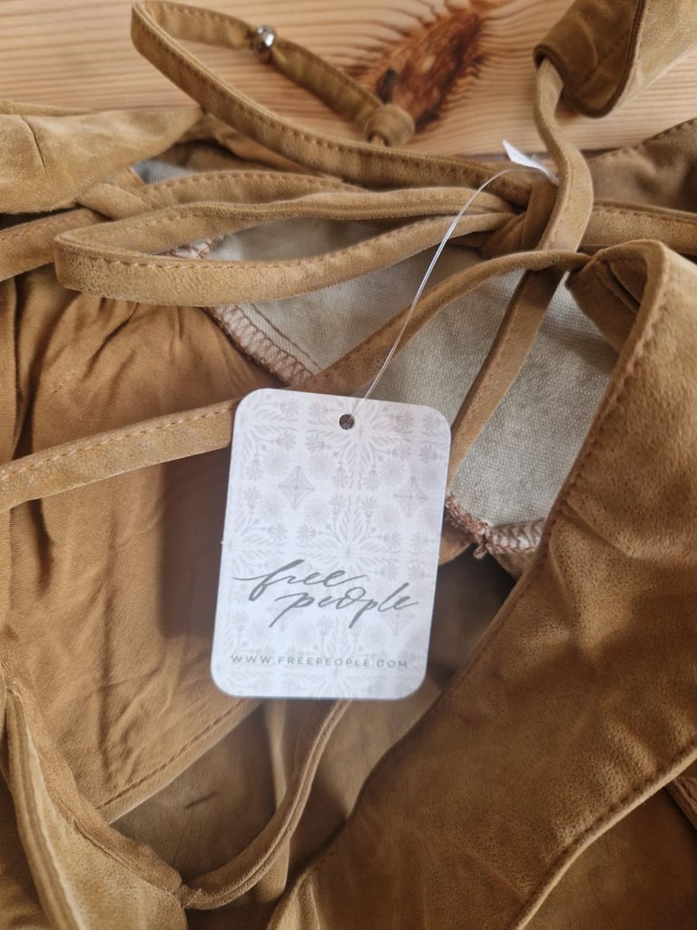 Free People Vera Suede Mini Dress Brand New With Tags