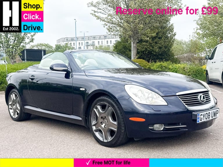 image for 2008 Lexus SC 4.3 430 Convertible 2dr Petrol Automatic (269 g/km, 282 bhp) CONVERTIBLE Petrol Aut...