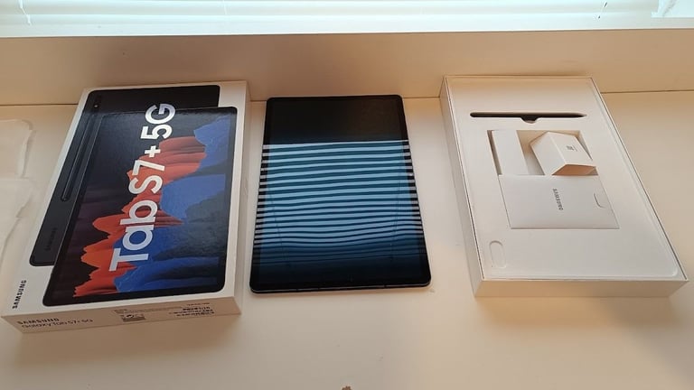 SAMSUNG Tab S7plus 5G Mystic Black / 128GB, mint condition