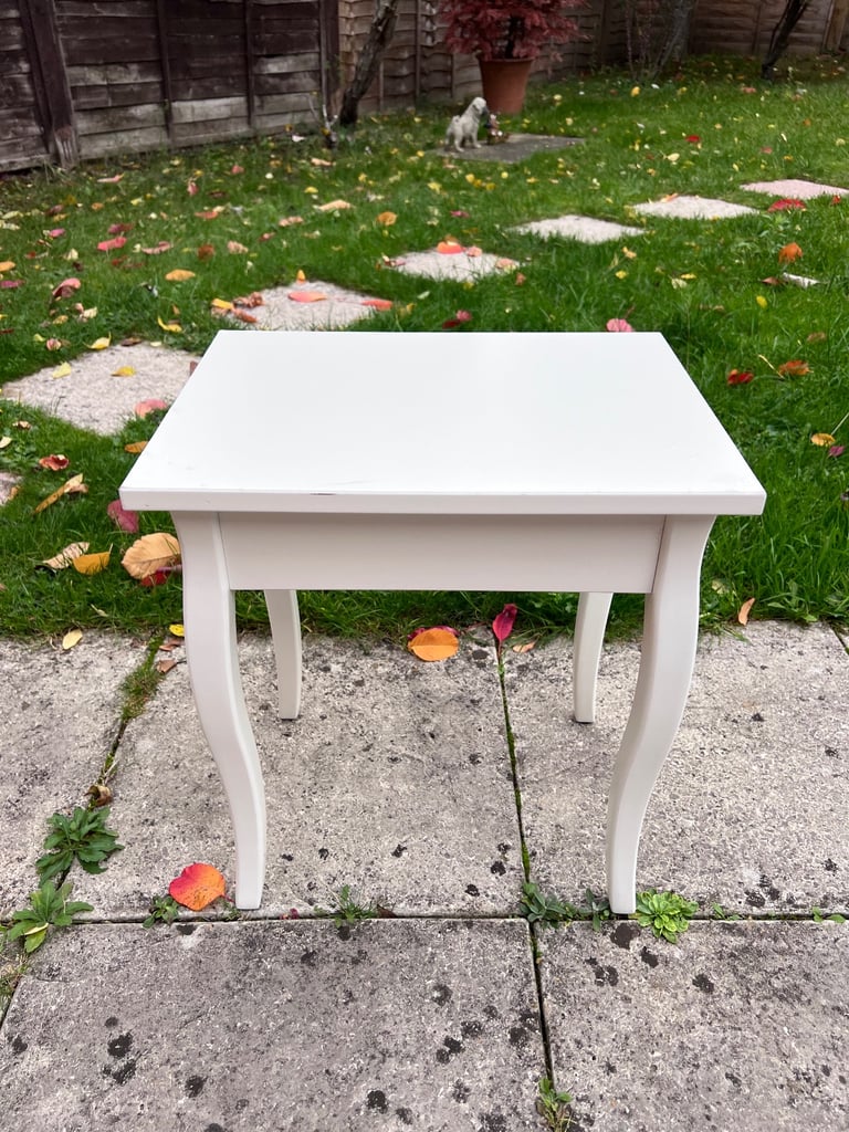image for White Ikea stool Tinius 