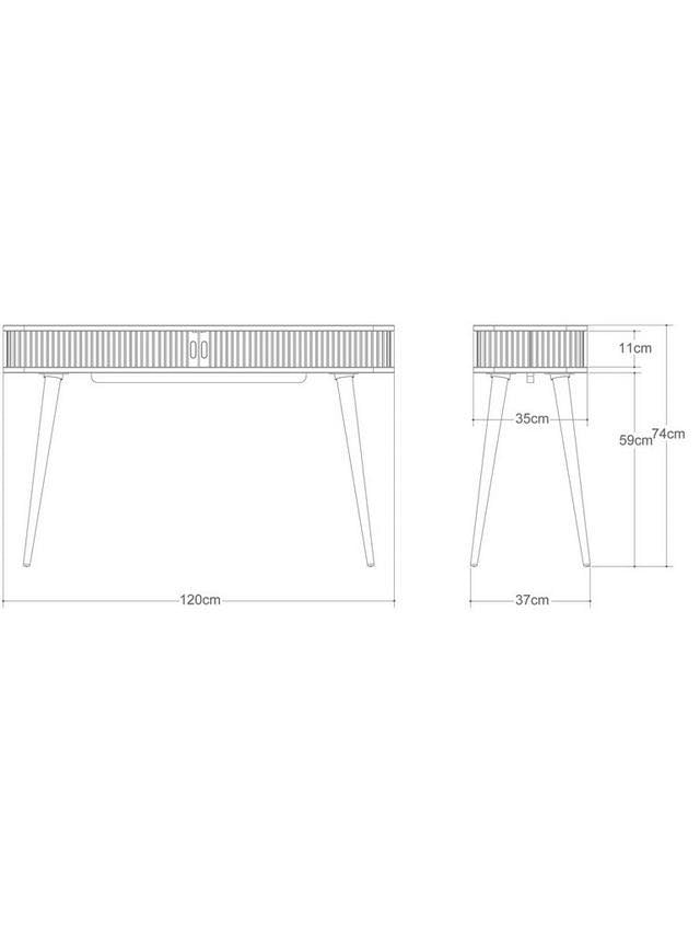 John Lewis Grayson Console Table / Desk Mid Century Style
