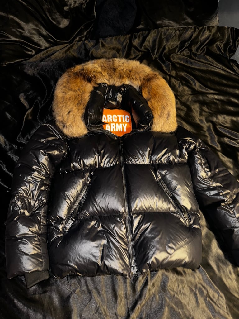 image for Men’s arctic army jacket raccoon 