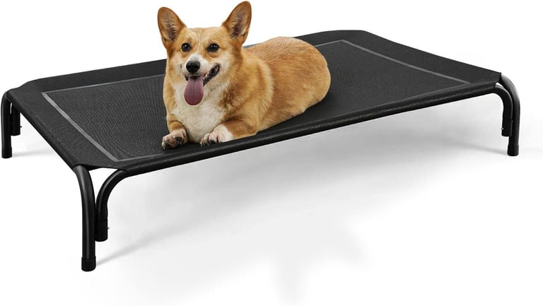 new in packaging - Raised Dog Bed Black Size Medium 