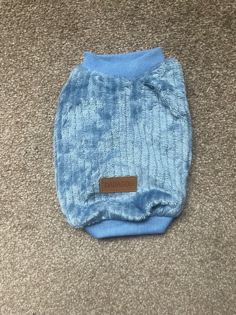 Pet Ribbed Fleece Jumpers Pullover Sweatshirt - Size S