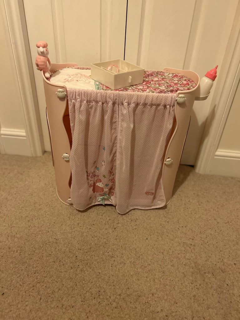 Baby Annabell Doll and 2 in 1 changing table / wardrobe 