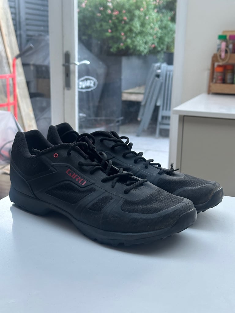 image for Giro Gauge MTB Mountain Bike Cycling Shoes Black / Bright Red Size 12