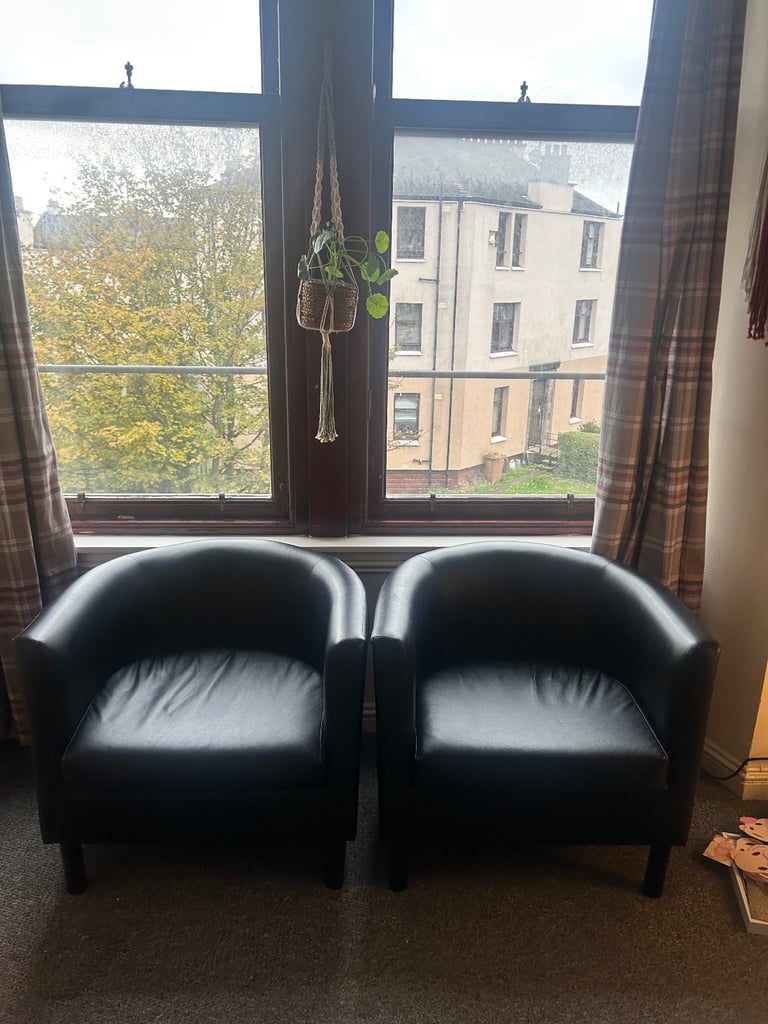 2 Black chairs