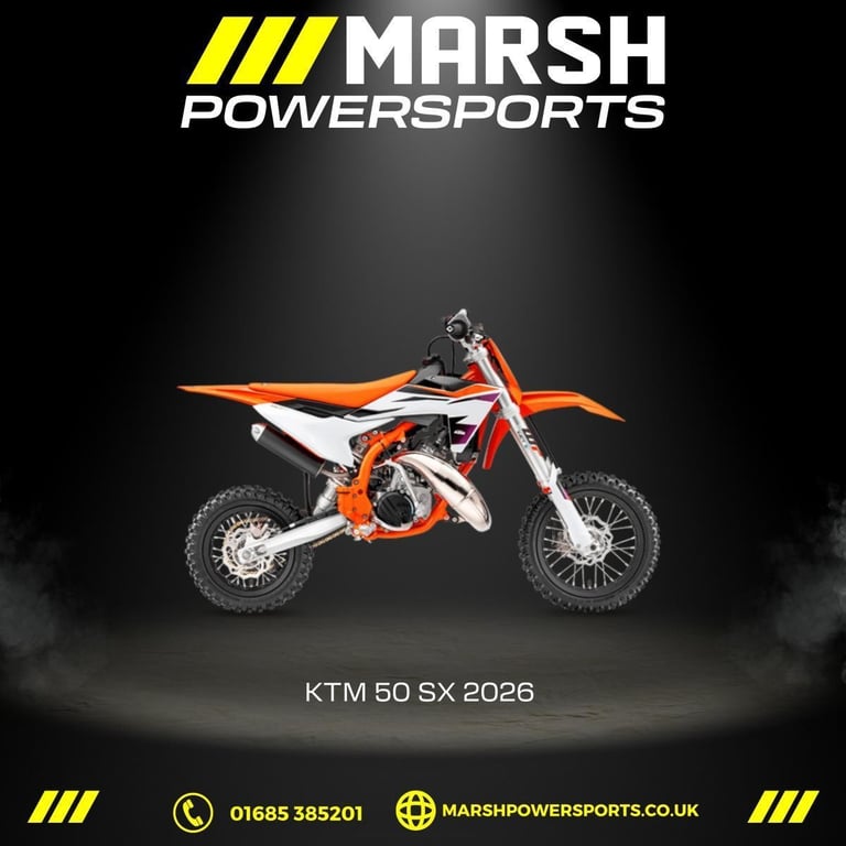 KTM 50 SX 2026 Model - KTM Main Dealer - Reserve NOW