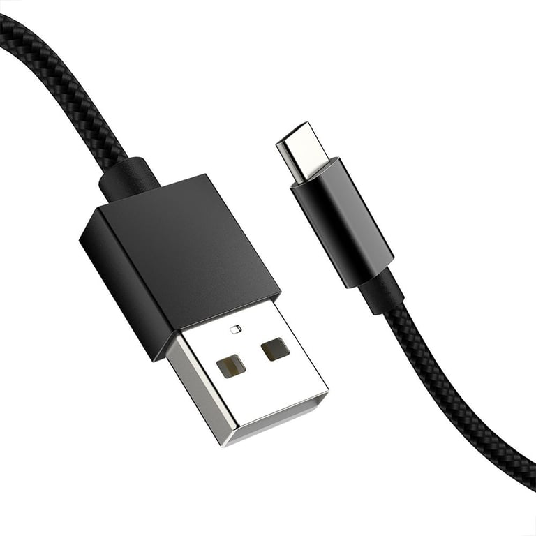 🚀 x2 FAST CHARGE CABLES - 2m LENGTH - BLACK - EXTRA STRONG less than £2 each💸