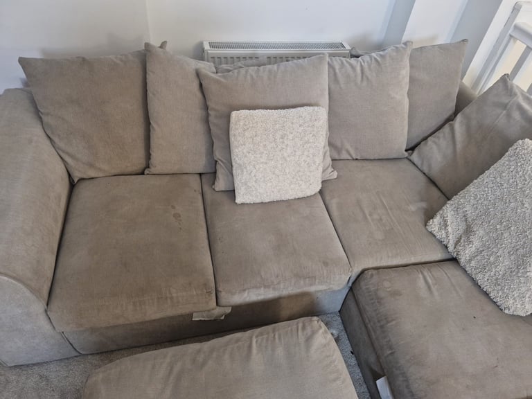 Beige sofa club sofa