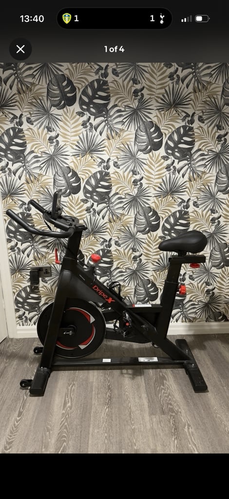 image for Dripex Indoor Exercise Bike With LCD Monitor & Tablet Holder 150kg Capacity.