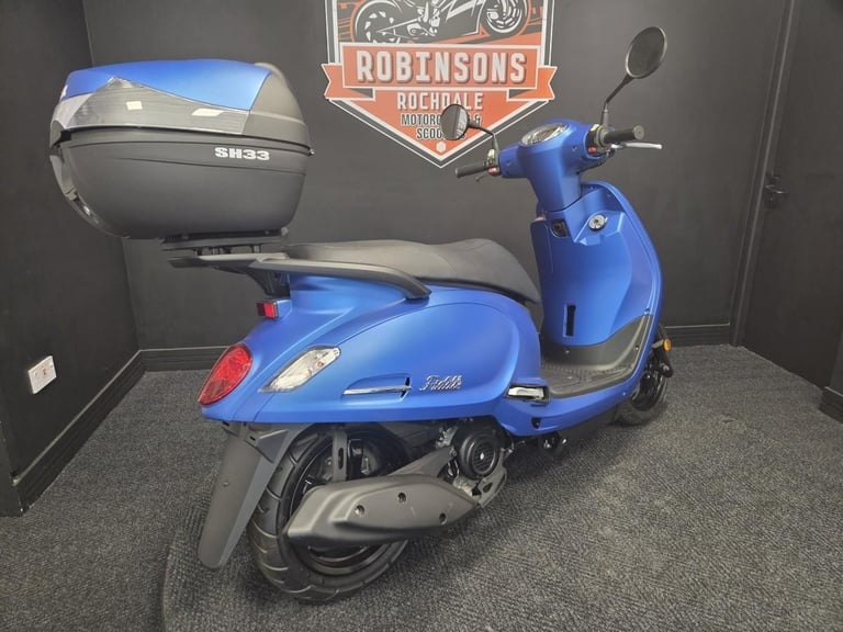 SYM FIDDLE 50cc E5 Modern Retro Classic Scooter, low rate finance.