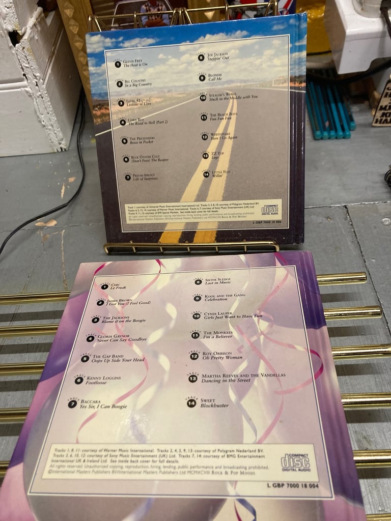 Two booklet music cds