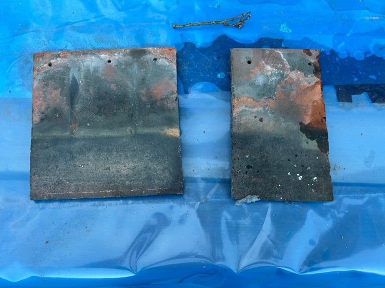 Reclaimed clay roof tiles