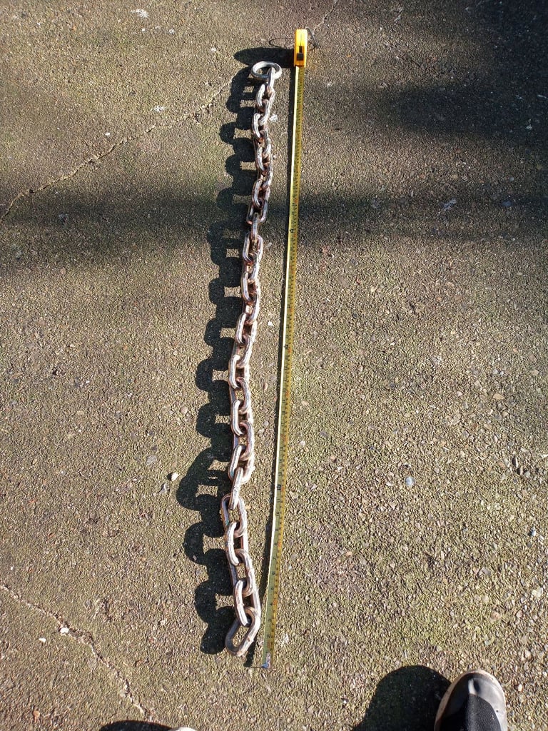 image for Hardened steel chain 56" long.