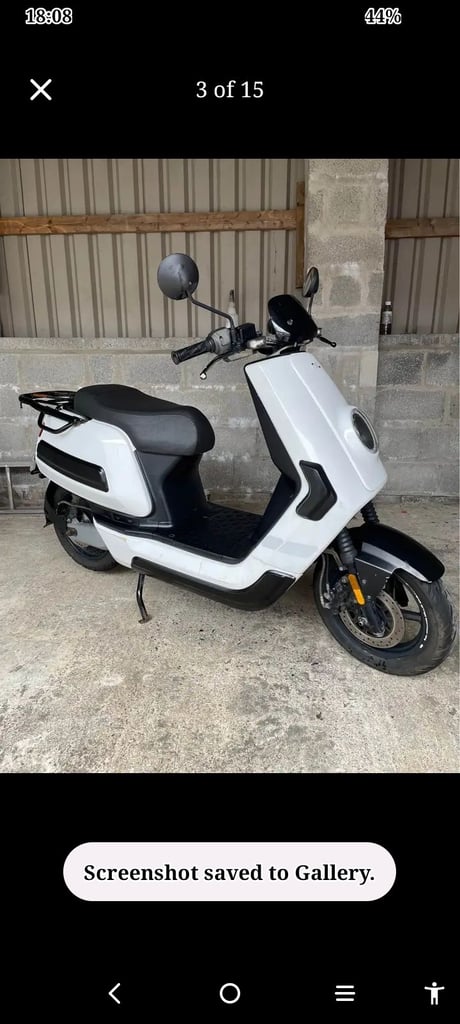 Niu cargo electric scooter.