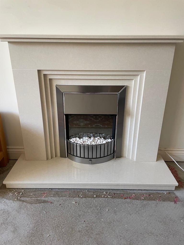 Marble heavy fire surround