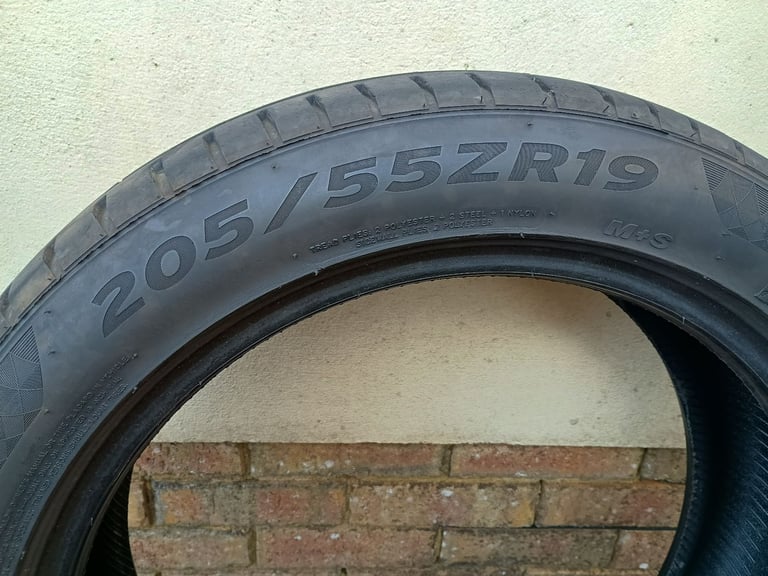 19" CITROEN C5 / DS4 TYRES - 205 / 55 / 19" PAIR FOR ALLOYS WHEELS