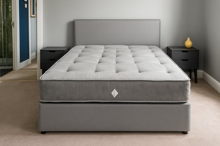 image for Stylish Divan Bed Frame with Storage Options Ideal for Compact Modern Homes