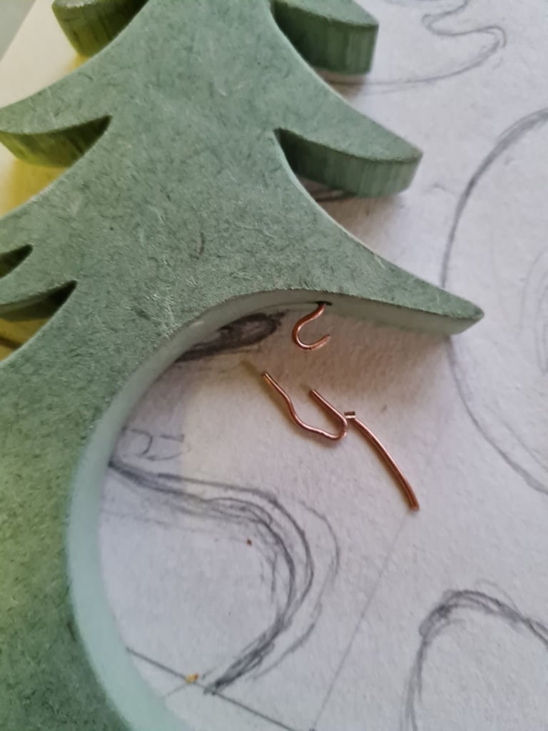 Handmade Christmas Tree Ornamental Decoration With Bauble