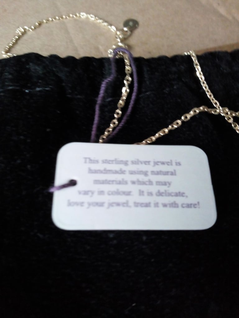 NEW STERLING SILVER NECKLACE BY BABETTE WASSERMAN £69.00