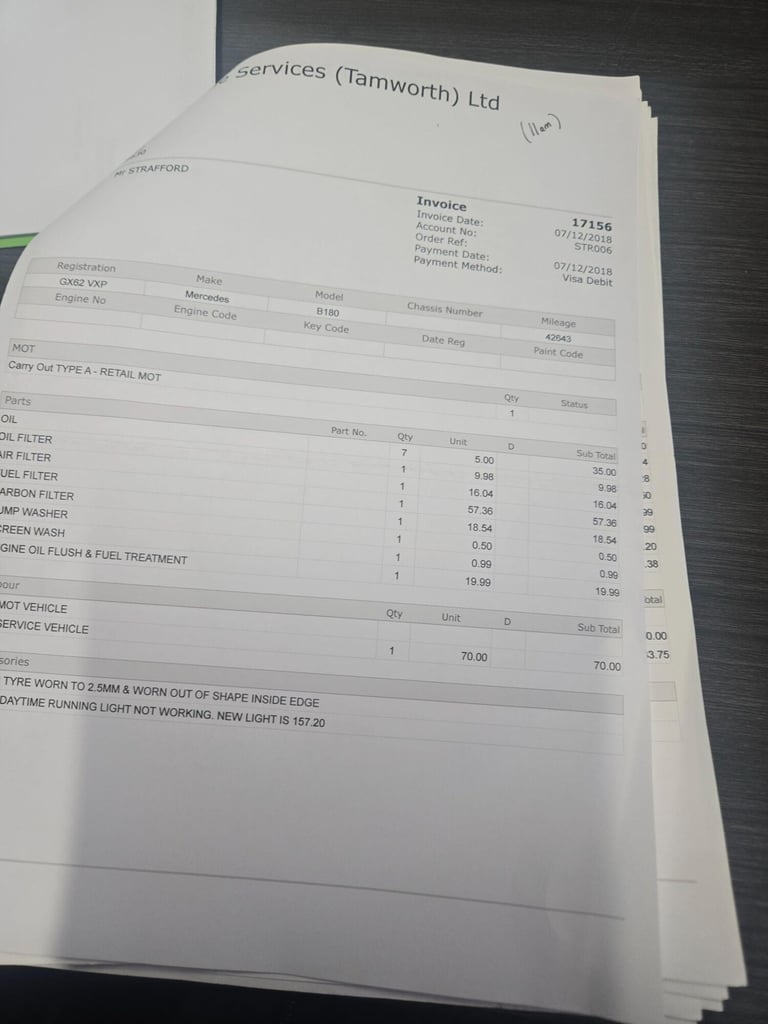 2012 Mercedes-Benz B Class B180 CDI BlueEFFICIENCY Sport 5dr Auto MPV DIESEL Automatic