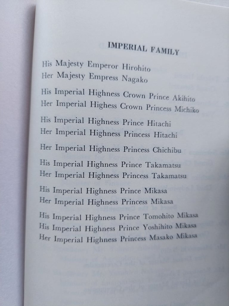 Political Memorabilia - Programme of PM Official Visit to Japan 1972