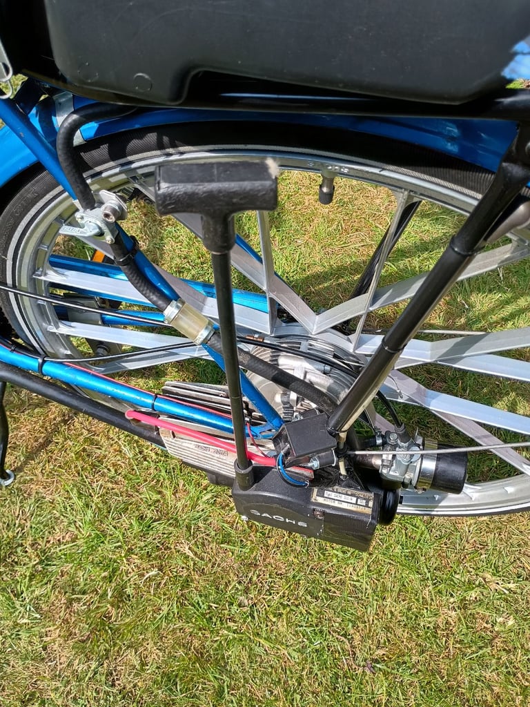 1977 Triumph Roadmaster cyclemotor.