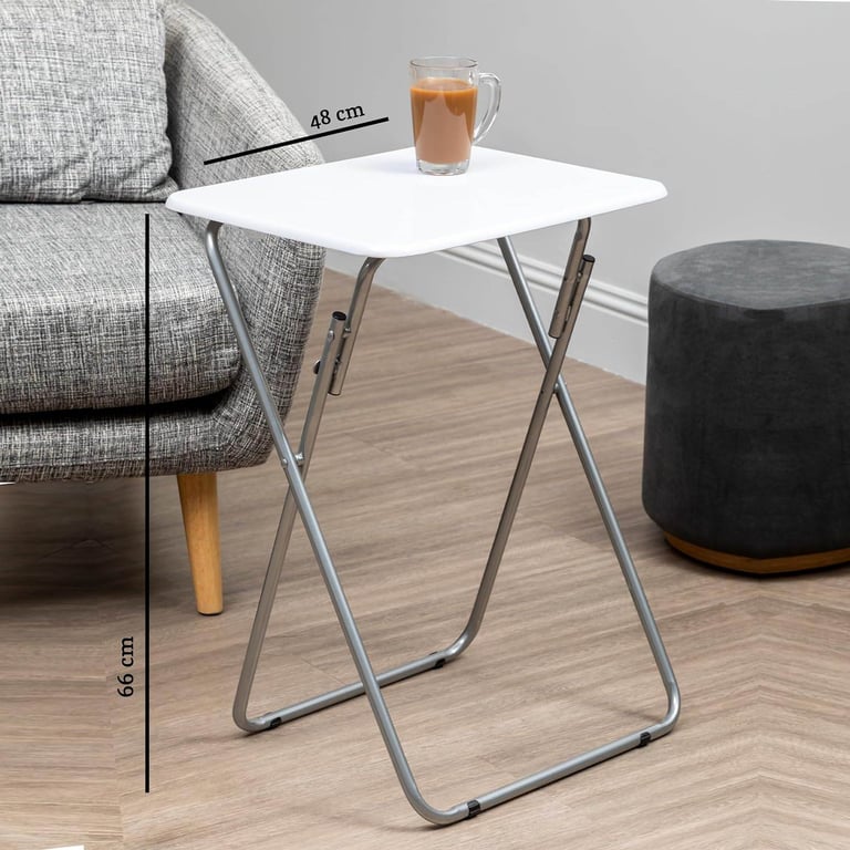  HOME SNACK TABLE NEW BOXED FOLDABLE FOR QUICK EASY USE 