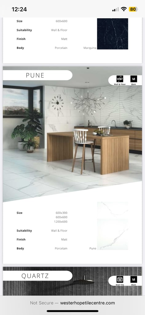 image for Beautiful porcelain tiles brand new in box unused