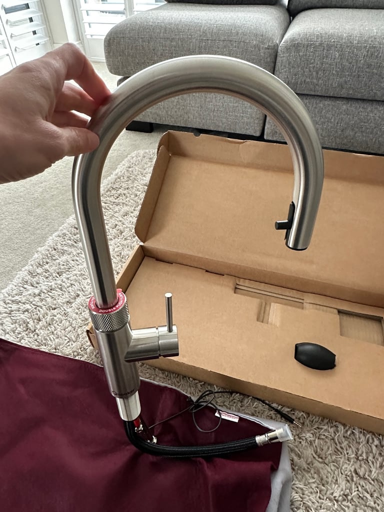 image for Quooker stainless steel round Fusion tap.