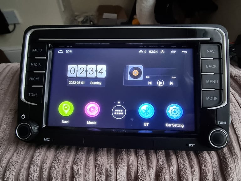 Volkswagen car radio bluetooth 2din sat nav for VW Golf Passat caddy apple carplay android auto